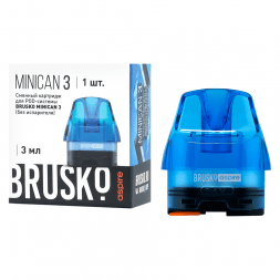 Сменный картридж Brusko - Minican 3 (Синий, без испарителя)