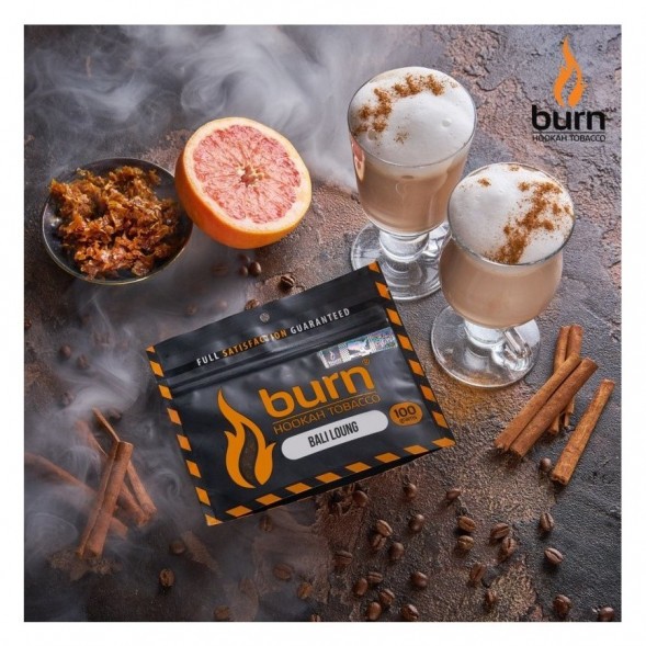 Табак Burn - Bali Lounge (Латте и Грейпфрут, 100 грамм) купить в Екатеринбурге