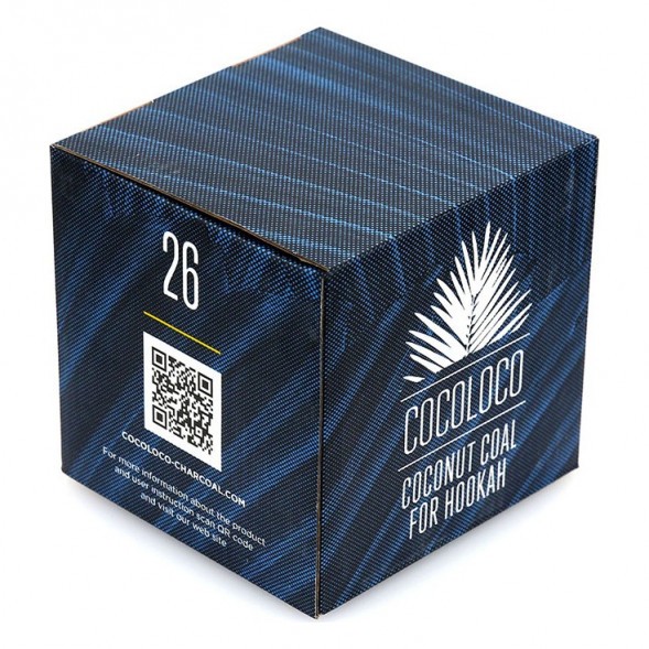 Уголь CocoLoco (26 мм, 64 кубика) купить в Екатеринбурге