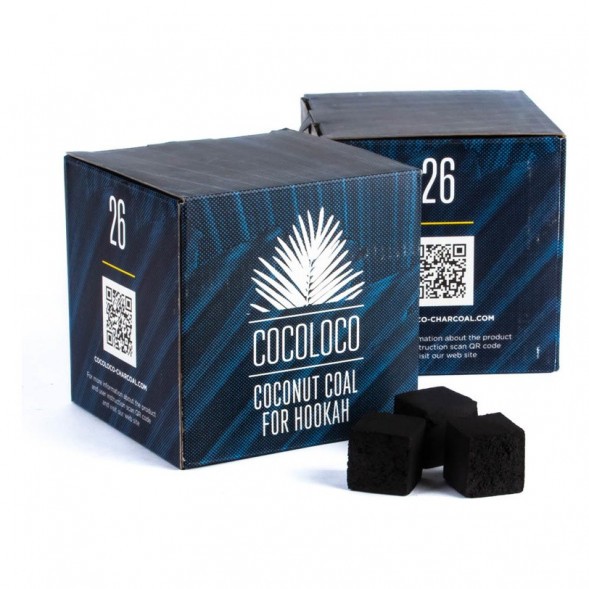 Уголь CocoLoco (26 мм, 64 кубика) купить в Екатеринбурге