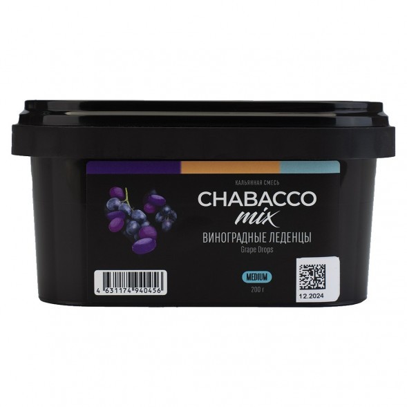 Смесь Chabacco MIX MEDIUM - Grape Drops (Виноградные Леденцы, 200 грамм) купить в Екатеринбурге