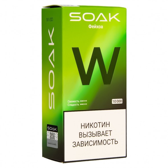 SOAK W - Фейхоа (10000 затяжек) купить в Екатеринбурге
