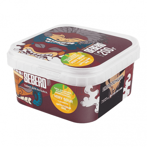 Табак Sebero - Very Sour (Цитрусовый Шок, 200 грамм) купить в Екатеринбурге