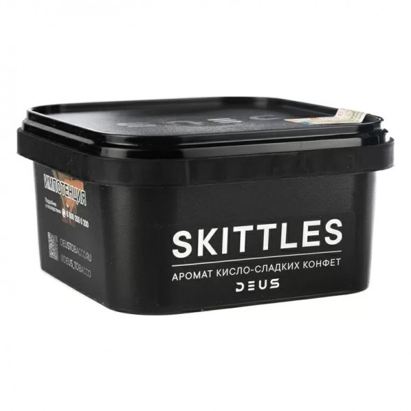 Табак Deus - Skittles (Кисло-Сладкие Конфеты, 250 грамм) купить в Екатеринбурге
