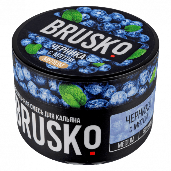 Смесь Brusko Medium - Черника с Мятой (50 грамм) купить в Екатеринбурге