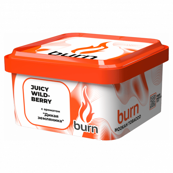 Табак Burn - Juicy Wildberry (Дикая Земляника, 200 грамм) купить в Екатеринбурге