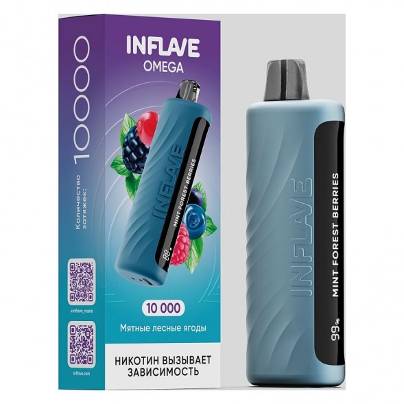 INFLAVE OMEGA - Мятные Лесные Ягоды (Mint Forest Berries, 10000 затяжек) купить в Екатеринбурге
