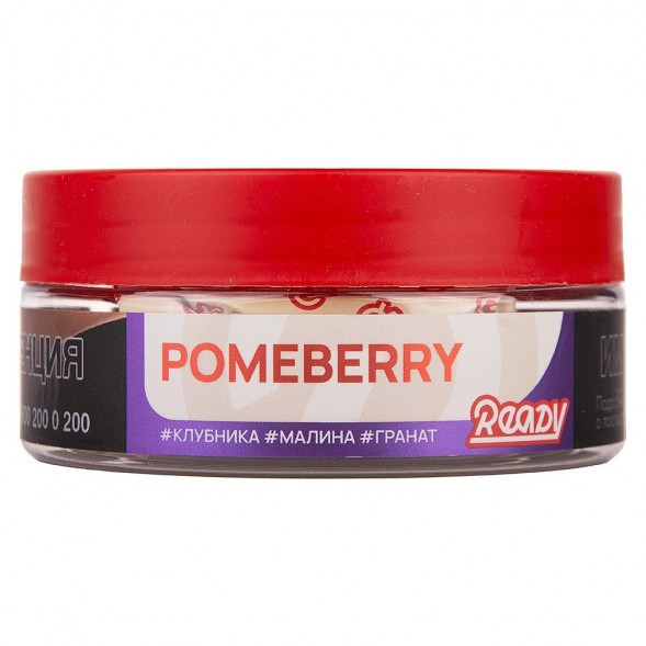 Табак Ready - №6 Pomeberry /Strawberry Raspberry Pomegranate (Клубника, Малина, Гранат, 100 грамм) купить в Екатеринбурге