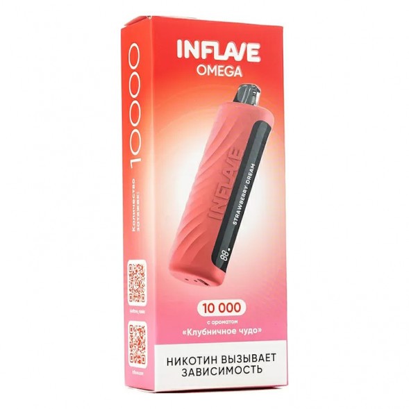 INFLAVE OMEGA - Клубничное Чудо (Strawberry Dream, 10000 затяжек) купить в Екатеринбурге