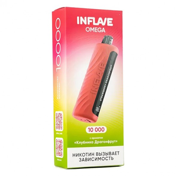 INFLAVE OMEGA - Клубника Драгонфрут (Strawberry Dragonfruit, 10000 затяжек) купить в Екатеринбурге