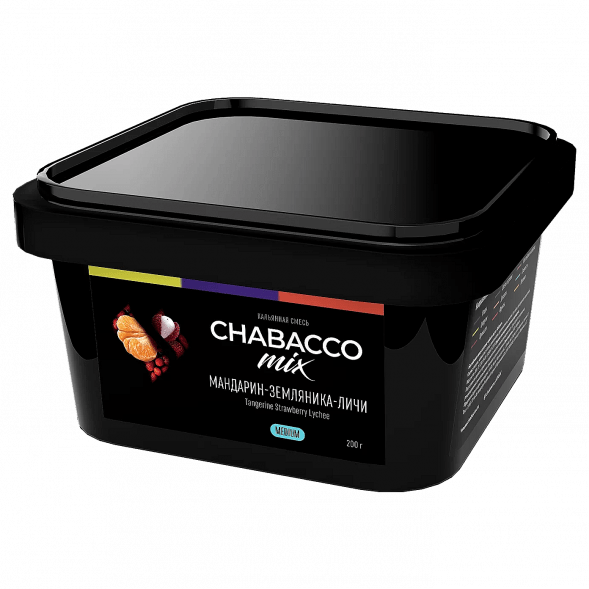 Смесь Chabacco MIX MEDIUM - Tangerine Strawberry Lychee (Мандарин, Земляника, Личи, 200 грамм) купить в Екатеринбурге