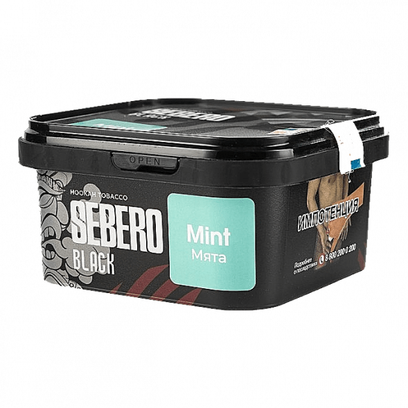 Табак Sebero Black - Mint (Мята, 200 грамм) купить в Екатеринбурге