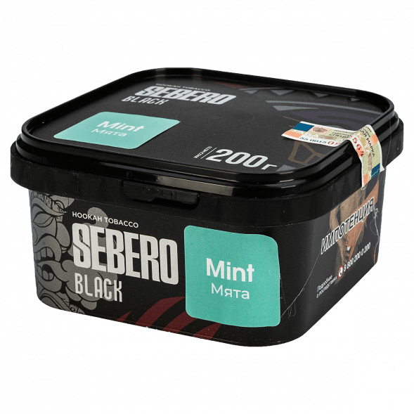 Табак Sebero Black - Mint (Мята, 200 грамм) купить в Екатеринбурге
