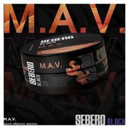 Табак Sebero Black - M.A.V. (Дыня, Абрикос, Ваниль, 200 грамм)