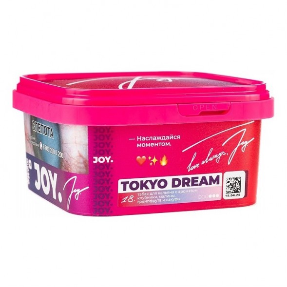 Табак Joy - Tokyo Dream (Клубника, Малина, Грейпфрут и Сакура, 200 грамм) купить в Екатеринбурге