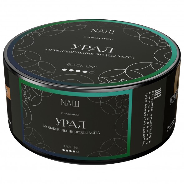 Табак NАШ BLACK - Урал (Можжевельник, Ягоды, Мята, 100 грамм) купить в Екатеринбурге