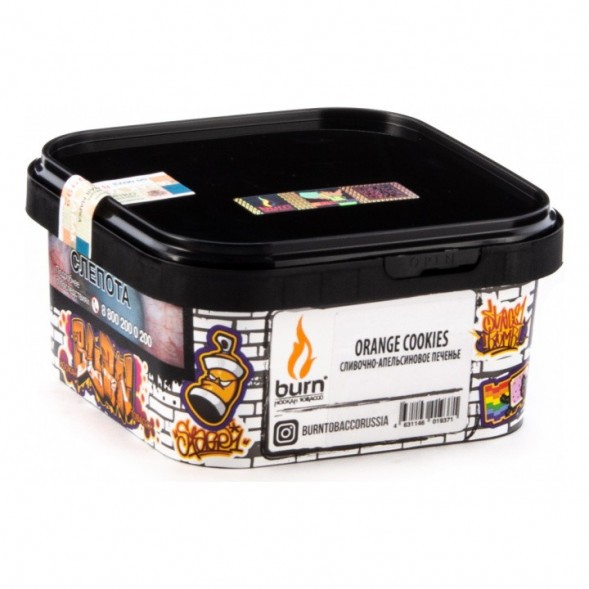 Табак Burn - Orange Cookies (Сливочно-апельсиновое Печенье, 200 грамм) купить в Екатеринбурге