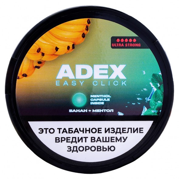 Табак жевательный ADEX ULTRA STRONG WIDE Click - Банан Ментол купить в Екатеринбурге