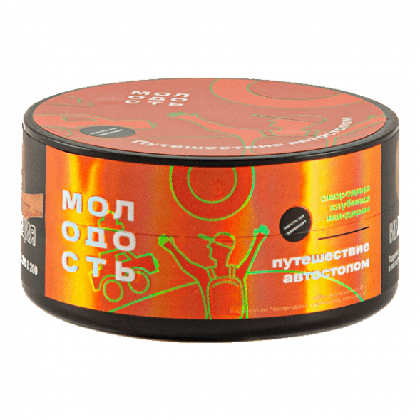 Табак Молодость - Путешествие Автостопом (Смородина, Клубника, Мандарин, 25 грамм) купить в Екатеринбурге