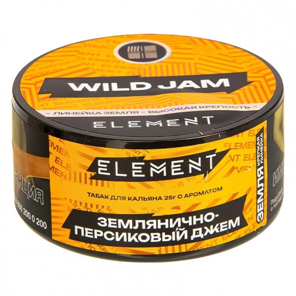 Табак Element Земля - Wild Jam NEW (Землянично-Персиковый Джем, 25 грамм) купить в Екатеринбурге