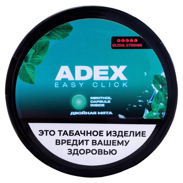 Табак жевательный ADEX ULTRA STRONG WIDE Click - Двойная Мята купить в Екатеринбурге