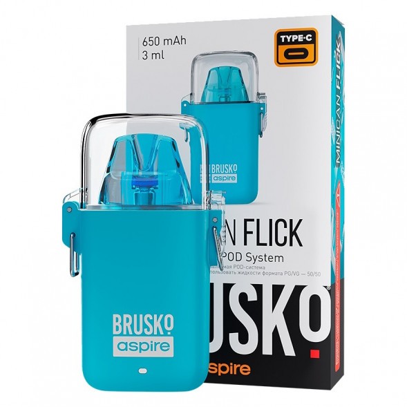 Электронная сигарета Brusko - Minican Flick (Голубой) купить в Екатеринбурге