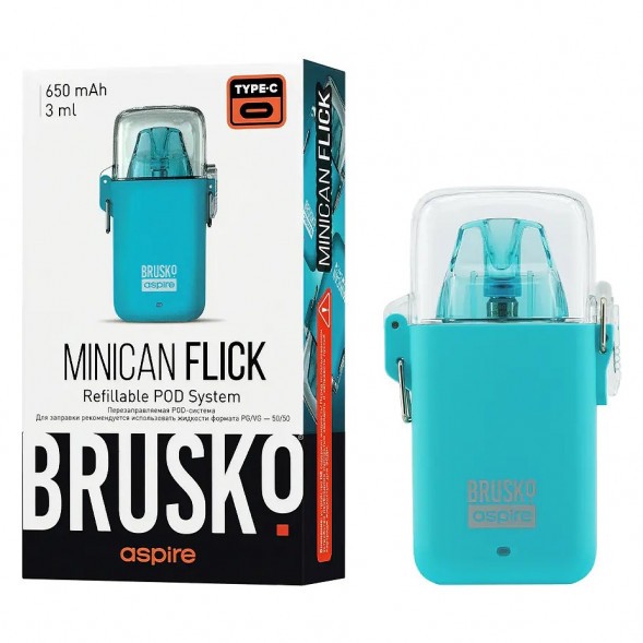 Электронная сигарета Brusko - Minican Flick (Голубой) купить в Екатеринбурге