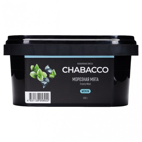 Смесь Chabacco MEDIUM - Frosty Mint (Морозная Мята, 200 грамм) купить в Екатеринбурге