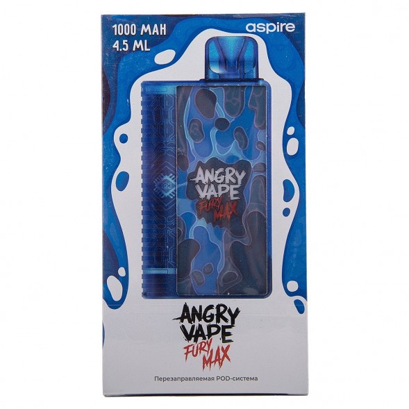 Электронная сигарета Brusko - Angry Vape Fury Max (Синий) купить в Екатеринбурге