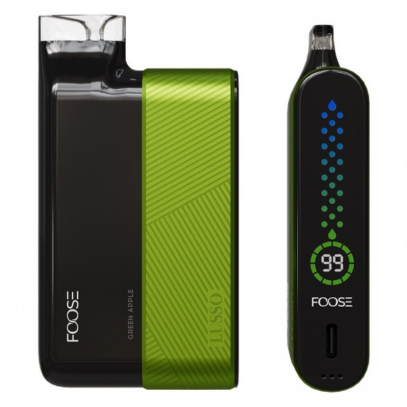 FOOSE LUSSO - Зелёное Яблоко (Green Apple, 10000 затяжек) купить в Екатеринбурге