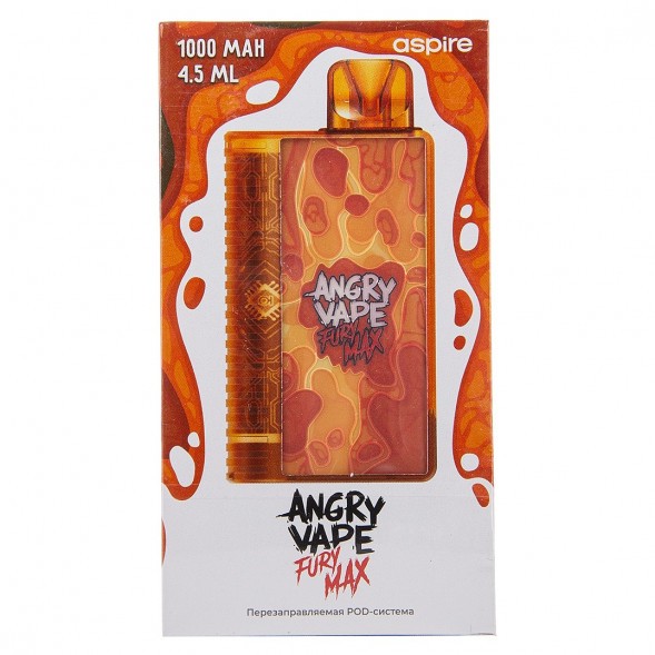 Электронная сигарета Brusko - Angry Vape Fury Max (Оранжевый) купить в Екатеринбурге
