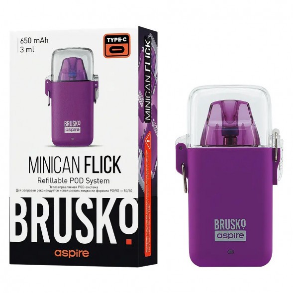 Электронная сигарета Brusko - Minican Flick (Фиолетовый) купить в Екатеринбурге