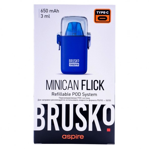 Электронная сигарета Brusko - Minican Flick (Синий) купить в Екатеринбурге