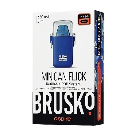Электронная сигарета Brusko - Minican Flick (Синий) купить в Екатеринбурге