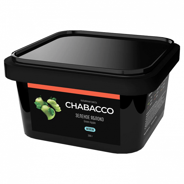 Смесь Chabacco MEDIUM - Green Apple (Зелёное Яблоко, 200 грамм) купить в Екатеринбурге