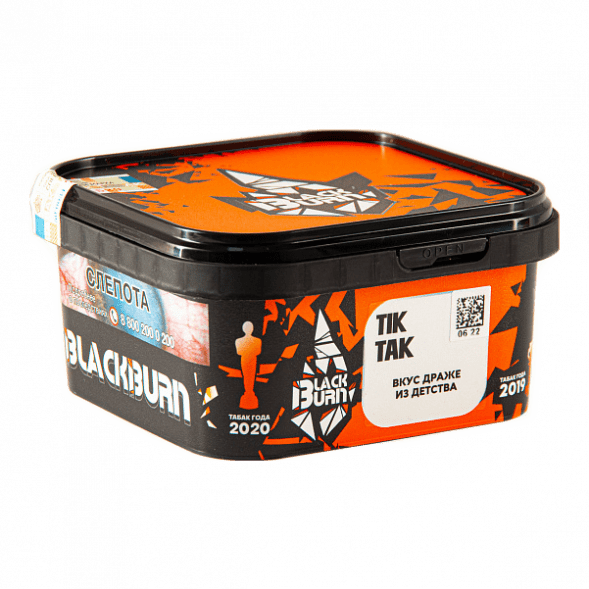 Табак BlackBurn - Tik Tak (Тик-Так, 200 грамм) купить в Екатеринбурге