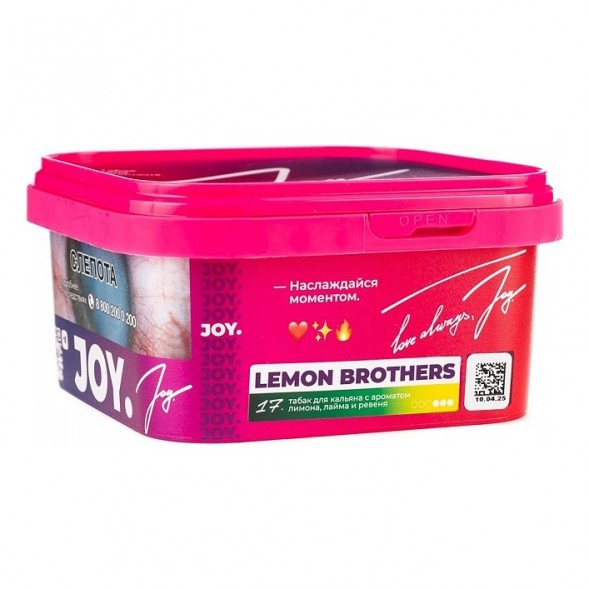 Табак Joy - Lemon Brothers (Лимон, Лайм и Ревень, 200 грамм) купить в Екатеринбурге