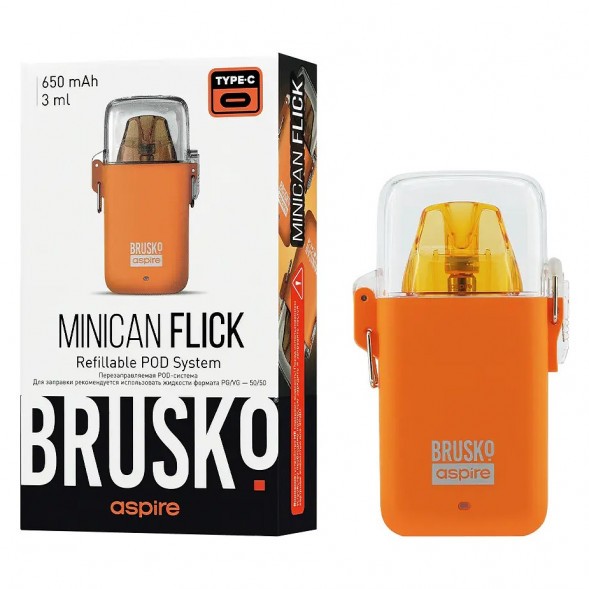 Электронная сигарета Brusko - Minican Flick (Оранжевый) купить в Екатеринбурге