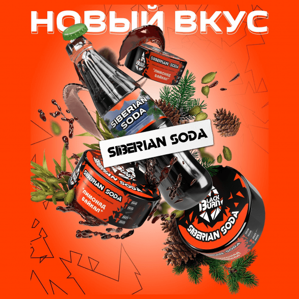 Табак BlackBurn - Siberian Soda (Лимонад Байкал, 100 грамм) купить в Екатеринбурге