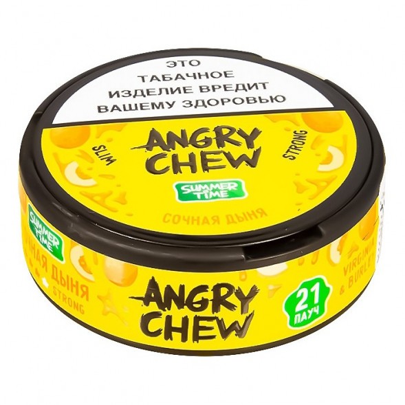 Табак жевательный Angry Chew Slim Strong - Сочная Дыня (12 грамм) купить в Екатеринбурге