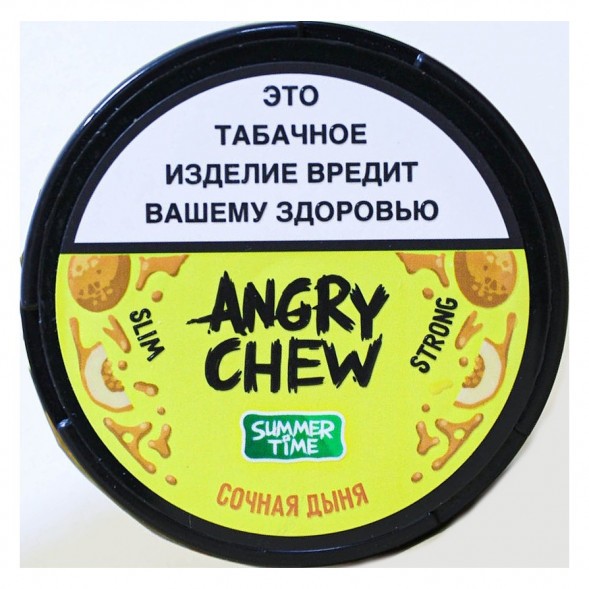Табак жевательный Angry Chew Slim Strong - Сочная Дыня (12 грамм) купить в Екатеринбурге