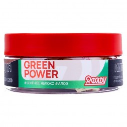 Табак Ready - Green Power (Зелёное Яблоко, Алоэ, 100 грамм)