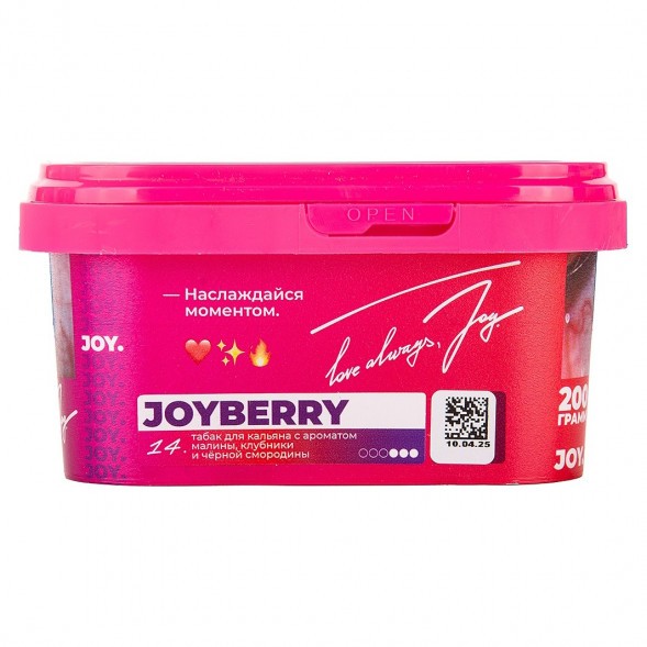 Табак Joy - Joyberry (Малина, Клубника и Чёрная Смородина, 200 грамм) купить в Екатеринбурге