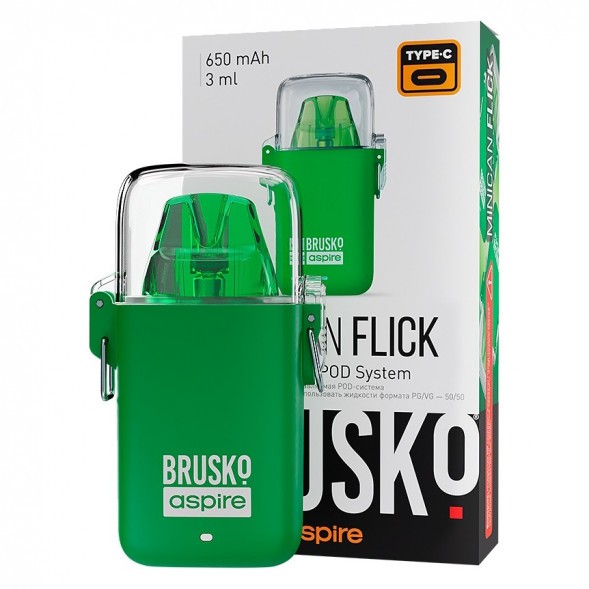 Электронная сигарета Brusko - Minican Flick (Зелёный) купить в Екатеринбурге
