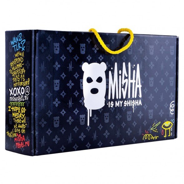 Кальян MISHA Rebel - Revolt Jet Black (Чёрный Матовый, Без Колбы) купить в Екатеринбурге