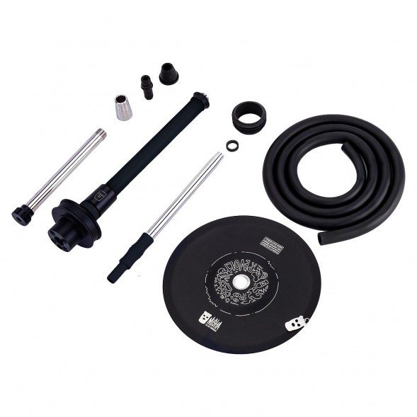 Кальян MISHA Rebel - Revolt Jet Black (Чёрный Матовый, Без Колбы) купить в Екатеринбурге