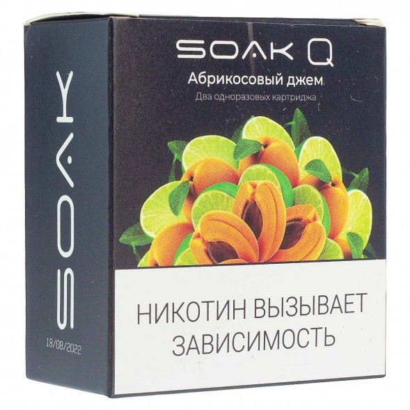 Картридж SOAK Q - Абрикосовый Джем (1500 затяжек х 2 шт.) купить в Екатеринбурге