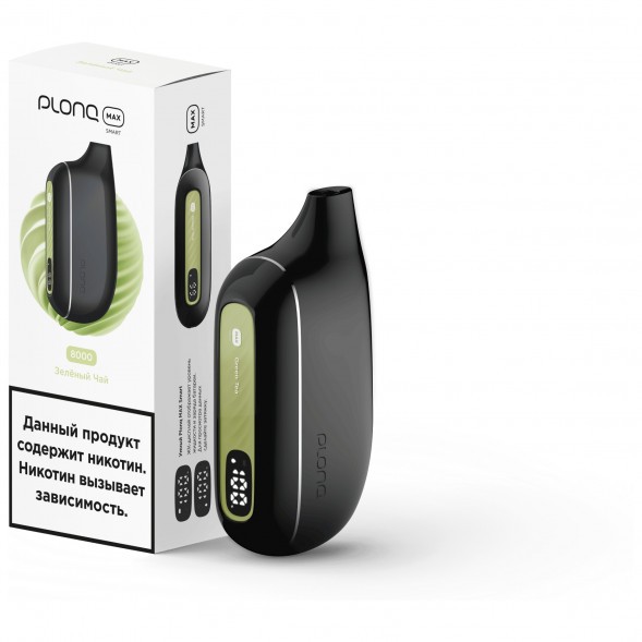 PLONQ MAX SMART - Зелёный Чай (8000 затяжек) купить в Екатеринбурге