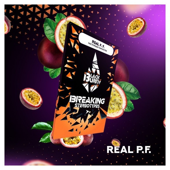 Табак BlackBurn - Real P.F. (Настоящая Маракуйя, 100 грамм) купить в Екатеринбурге