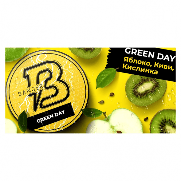 Табак Banger - Green Day (Яблоко, Киви, Кислинка, 25 грамм) купить в Екатеринбурге